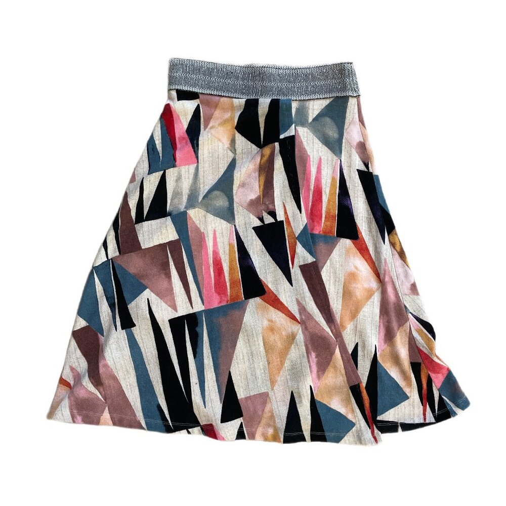 ANTHROPOLOGIE || Marini Wrap Skirt Vanessa Virginia Multi-color Geometric - Picture 5 of 10